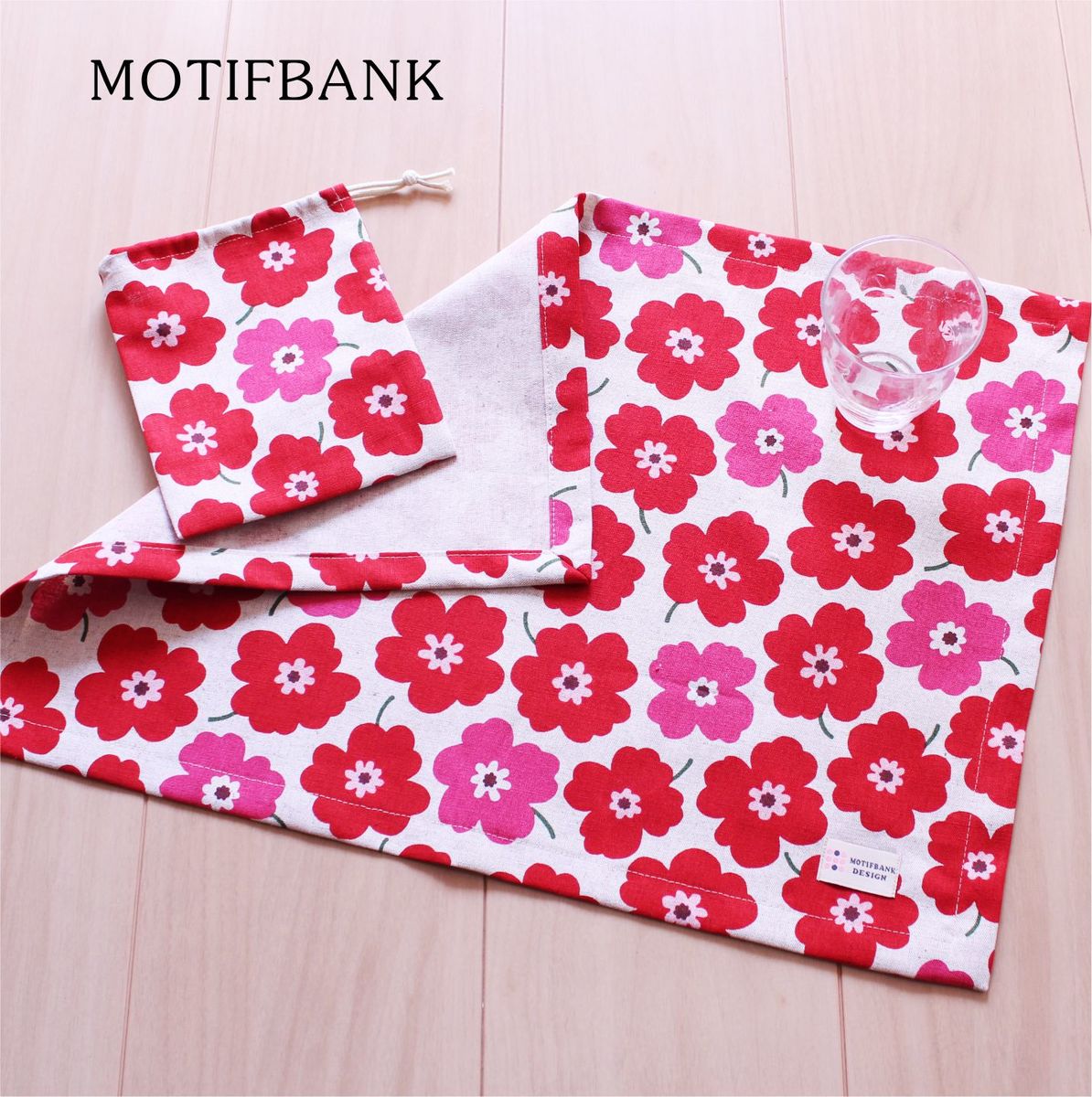 楽天市場】【レッスンバッグ】 ハンドメイド 【花柄Xパープル