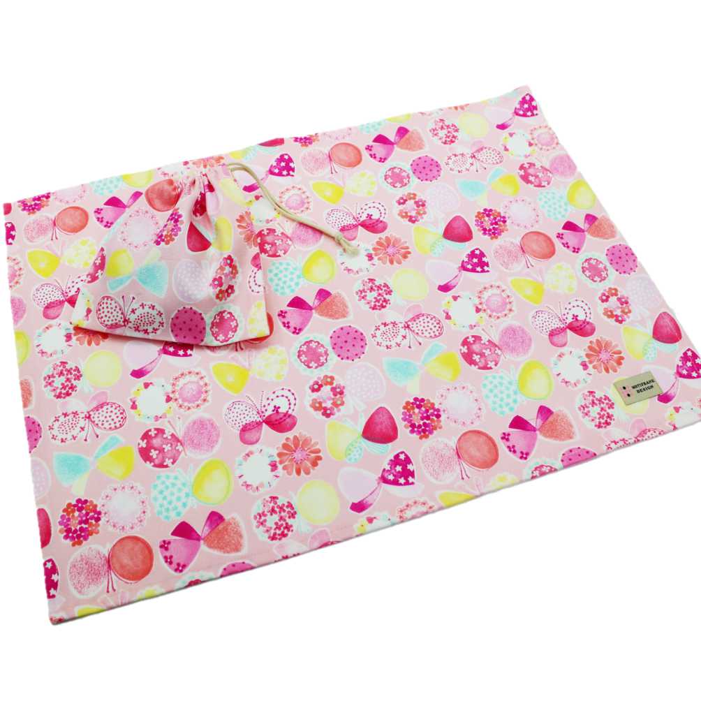 楽天市場】【体操服入れ：ナップサック】 ハンドメイド 【花柄ピンクX