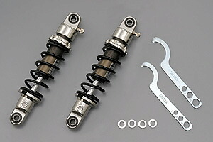 DAYTONA アルミリアクッション（240mm）ブラックスプリング/モンキー・ゴリラ（78年-） 70283｜バイクパーツ MotoJam 店
