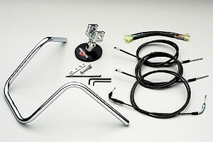 HURRICANE 300エイプハンガー3型ハンドルkit（ステンレスメッシュケーブル）/ZOOMER HBK589M-01 27,557円