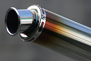 REALIZE 汎用チタンサイレンサー（φ90×300/φ60.5カールエンド/差込φ60.5） 601-002-06