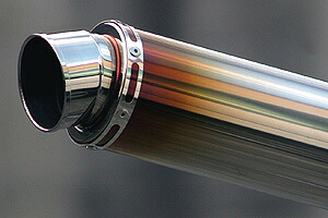 REALIZE 汎用チタンサイレンサー（φ100×340/φ76.3スラッシュエンド/差込φ60.5） 601-001-08