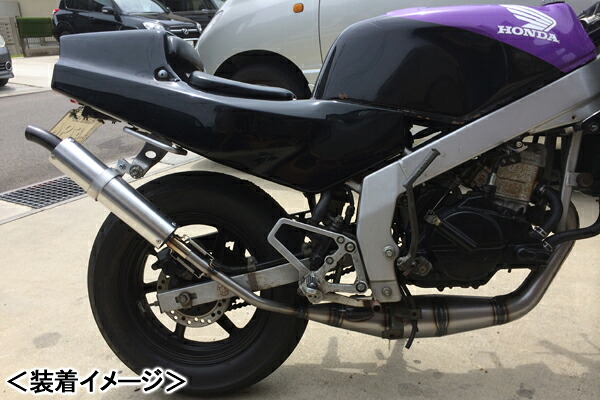 RSY 走り屋倶楽部 スチール手巻きチャンバー （シルバー）ステー付属/TZM50R［4KJ］ 115-HCSTS-SF-TZM50R｜バイクパーツ MotoJam 店