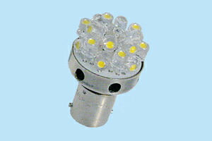M＆H 超高輝度 電球型LED L・ビーム WH（ホワイトモデル）/L818D WH（口金ダブルタイプ/LED18個使用） L818DWH
