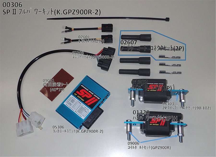 ASウオタニ GPZ900R 国内（A8〜A12） SP2フルパワーキット 00306
