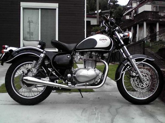 カワサキ250TR RSヨコタ　ビューティーメガホンマフラー　キャブ車用　中古 RSヨコタ レーシングショップヨコタ RSYビューティーメガホン