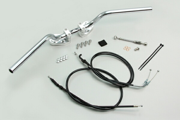 HURRICANE バーハンドルKIT（ヨーロピアン1型/シルバー）/Ninja250（ABS）（13-15） HBK683AS