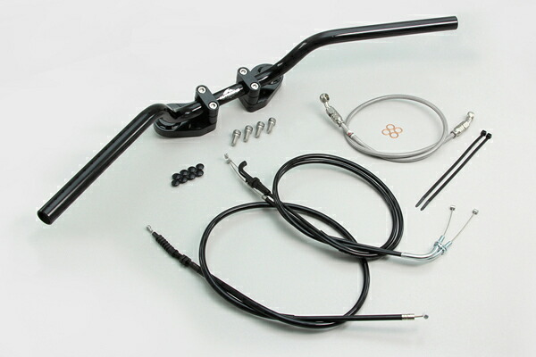 HURRICANE バーハンドルKIT（ヨーロピアン1型/ブラック）/Ninja250（13-15） HBK682BS