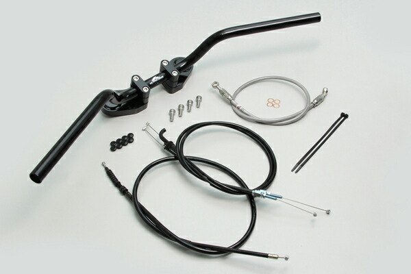 HURRICANE バーハンドルKIT（ヨーロピアン1型/ブラック）/Ninja250R（-12） HBK681BS