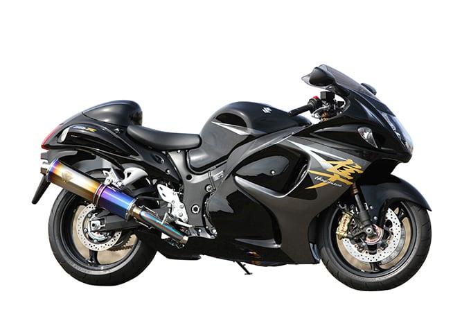 r’s gear GSX1300R HAYABUSA （08-18年） ワイバン フルエキゾースト マフラー ツインタイプ カーボン WS07-02CF