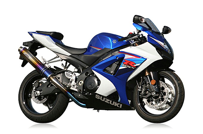 r’s gear GSX-R1000 ［GT77A］ （07～08年） GPスペック スリップオン マフラー チタンポリッシュ GS04-03TI