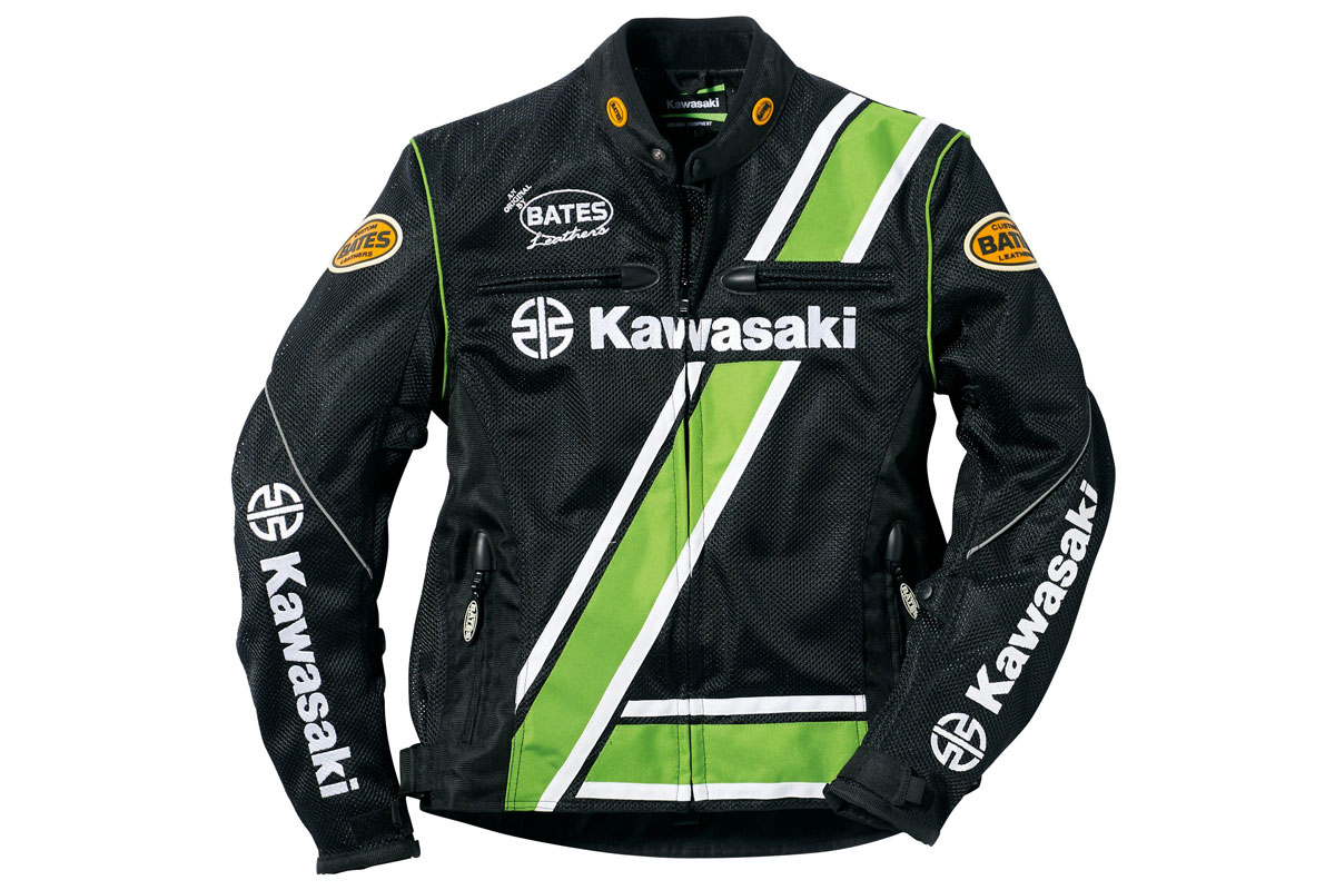 KAWASAKI カワサキ&times;BATES クラシックメッシュジャケット（ブラック）Lサイズ J8001-2910｜バイクパーツ MotoJam 店