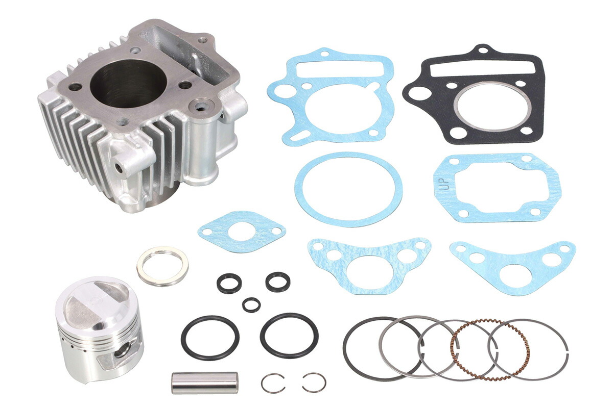 【対応】KITACO 75cc LIGHTボアアップKIT（シルバー塗装）/2.6psモンキー（6V） 212-1013481｜バイクパーツ MotoJam 店