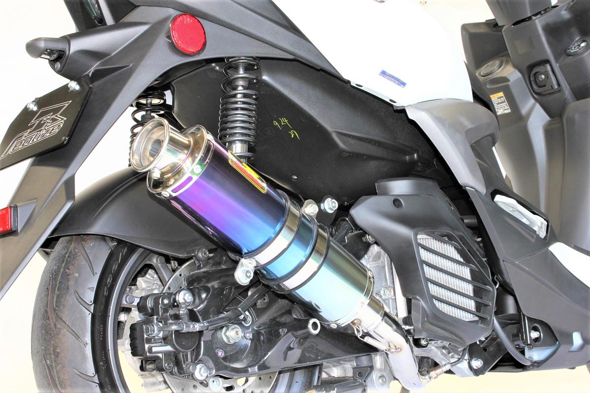 REALIZE シグナス グリファス ［8BJ-SEJ4J］ 22Racing Ti チタンマフラー 352-009-01｜バイクパーツ MotoJam 店