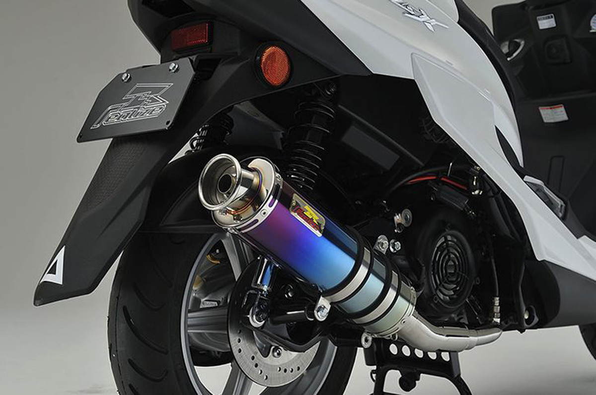 REALIZE シグナスX ［EBJ-SEA5J/E3T5E/SEA8J］ （4型/5型） 22Racing Ti チタンマフラー 340-009-01｜バイクパーツ MotoJam 店