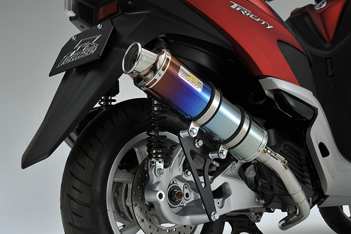 REALIZE トリシティ125 ［EBJ-SE82J］ 22Racing Ti チタンマフラー 331-009-01｜バイクパーツ MotoJam 店