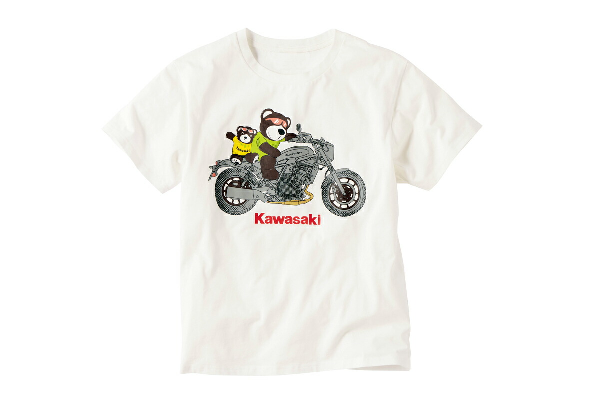 放送大学 割引 楽天市場】KAWASAKI カワサキ タンデムスターベアーTシャツ ミュージシャン