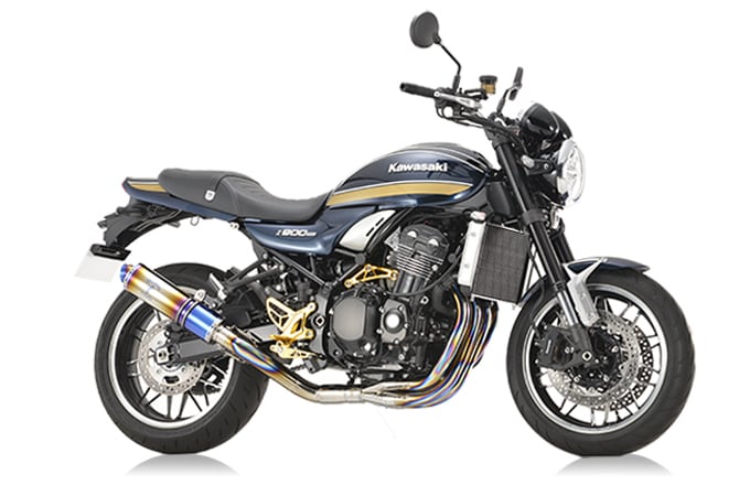 r&rsquo;s gear Z900RS/CAFE/SE ［8BL-ZR900K］ （23年-） ワイバンクラシックR フルエキゾースト マフラー Sタイプ チタンドラッグブルー MK40-RSCD｜バイクパーツ MotoJam 店