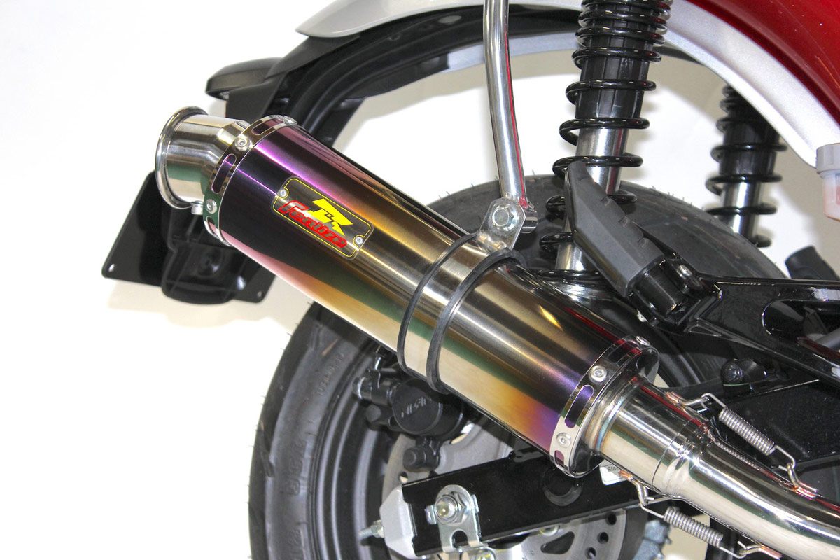 未使用 DAX125 マフラー リアライズ エンプレス ステンレスマフラー DAX125 /ダウンタイプ エンプレス SUS/ステンレスマフラー