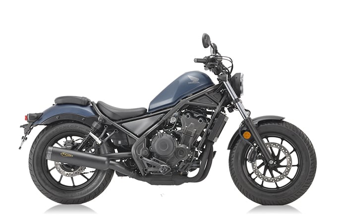 r’s gear Rebel500 ［8BL-PC60・2BL-PC60］ （17-22年/23年-） ワイバンクラシック スリップオン マフラー ブラックエディション MH56-03CB