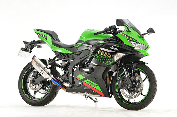 r&rsquo;s gear NINJA ZX-25R SE/KRT ［2BK-ZX250E］ （20-22年） GPスペック チタンフルエキゾースト マフラー シングル チタンポリッシュ GK37-T1ST｜バイクパーツ MotoJam 店