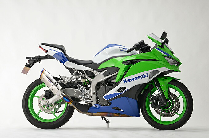 r’s gear NINJA ZX-4R SE/KRT EDITION ［8BL-ZX400P］ （23年-） GPスペック スリップオン マフラー チタンポリッシュ GK44-T3ST