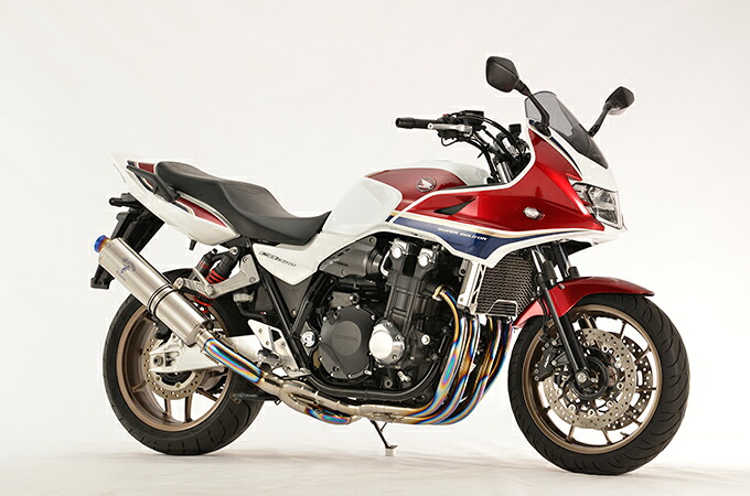 r&rsquo;s gear CB1300SF/SB ［2BL-SC54］ （18～20年） ワイバン クラシックR フルエキゾースト シングル UPタイプ マフラー チタンポリッシュ MH32-U1CT｜バイクパーツ MotoJam 店