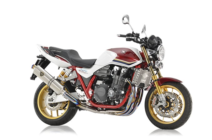 r&rsquo;s gear CB1300SF/SB ［8BL-SC54］ Final Anniversaryモデル ワイバンRフルエキゾースト シングル UPタイプ マフラー チタンポリッシュ WH48-U5ST｜バイクパーツ MotoJam 店