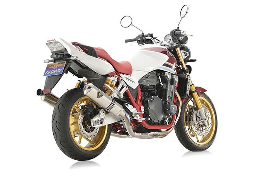 r&rsquo;s gear CB1300SF/SB ［8BL-SC54］ Final Anniversaryモデル ワイバンR フルエキゾースト ツイン Sタイプマフラー チタンポリッシュ WH48-S6ST｜バイクパーツ MotoJam 店