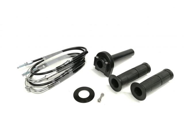 要納期確認 ACTIVE アクティブ 汎用スロットルキット TYPE-1 ブラック 巻取φ42 [ワイヤー:メッキ金具 800mm] 1061582