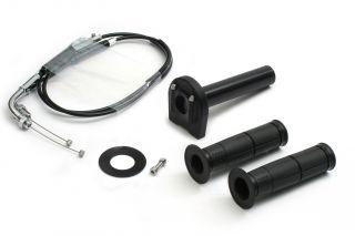 在庫有り ACTIVE アクティブ スロットルキット TYPE-3 ブラック 巻取φ44 [メッキ金具] 1067239｜MOTO-OCC 店
