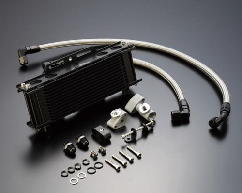 要納期確認 ACTIVE アクティブ オイルクーラーキット (サイド廻し) ストレート #8 9-10R ブラック仕様 [サーモ対応キット] AC14067110BC