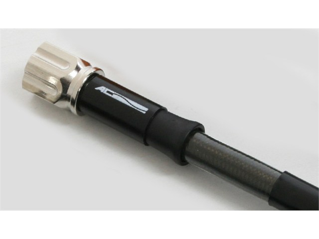 要納期確認 ACTIVE アクティブ アルミ メッキ [ガイド付] ユニバーサルホース スモーク ホース全長 1360mm AMG1360S