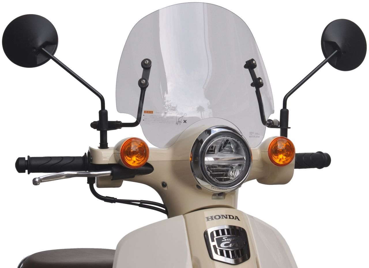 スーパーカブ　110PRO 旭風防 旭風防 スーパーカブ110 風防（タレ付き） カーキ CUB-T04