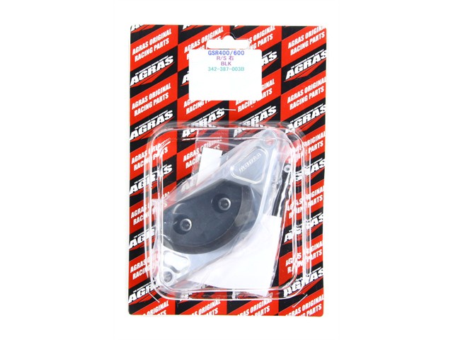 アグラス Rスライダー 右・スターターカバー／黒 GSR400／600 (342-387-003B)｜MOTO-OCC 店 8,301円