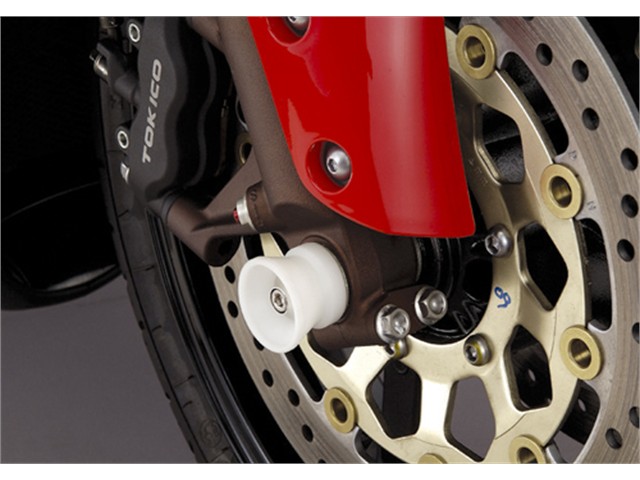 アグラス Fアクスルプロテクター ファンネル ブルー アルミ CBR600RR 07-08 (344-171-A0B)