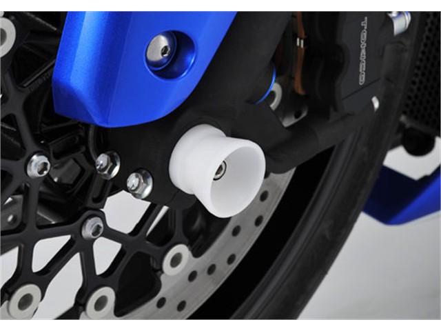 アグラス Fアクスルプロテクター ファンネル ホワイト ジュラコン ZX-6RR 05 (344-471-J0W)|MOTO-OCC 店
