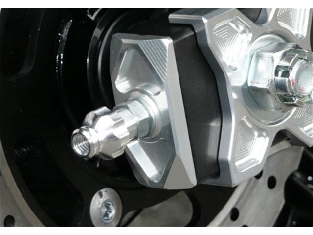 アグラス チェーンアジャスターキャップ チタン Ninja250R (353-477-001T)