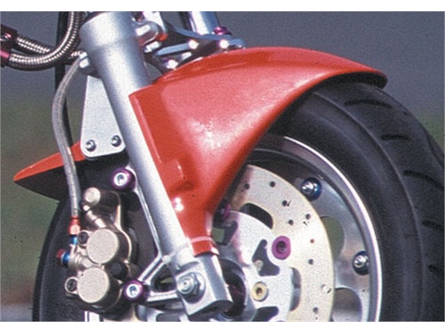 アグラス フロントフェンダー 10インチ ホワイト モンキー 30パイフォーク (604-100-150)|MOTO-OCC 店