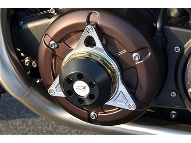 アグラス Rスライダー クランクケース SLV／BLK V-MAX1700 (342-272-000SB)