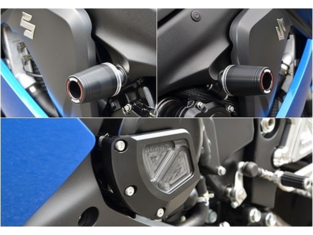 アグラス Rスライダーフレームφ50＋ジェネB BLK GSX-S1000／F (342-302-009B)