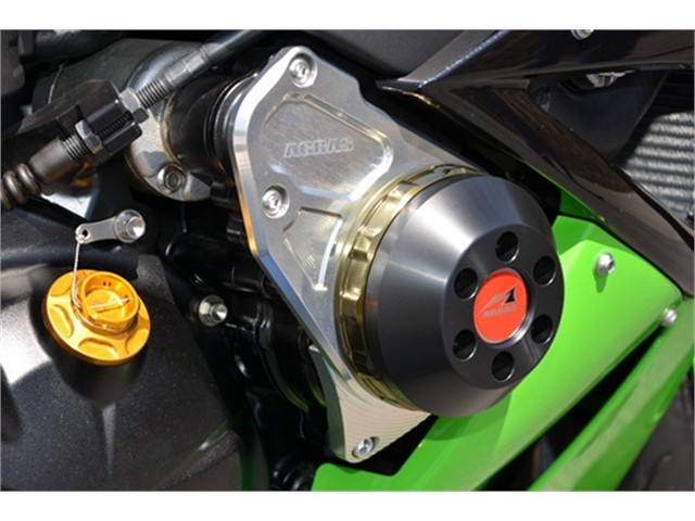 アグラス レーシングスライダー フレーム SLV／WHT ZX-6R 09-12 (342-488-000SS)
