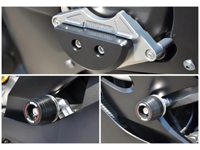 アグラス Rスライダー 3点フレーム＋ジェネ BLK YZF-R6 17 (342-278-003B)