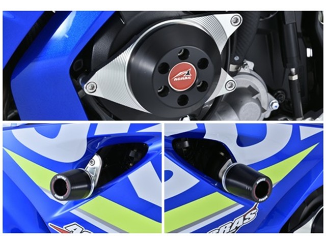 アグラス R／S フレーム＋ジェネ 3点BLK GSXR1000／R 17 (342-305-002B)