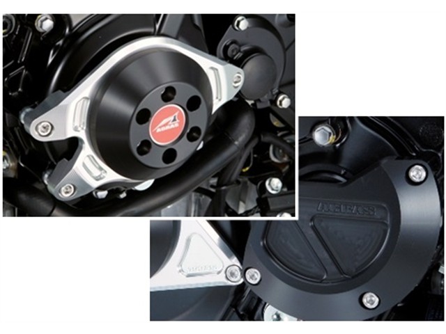 アグラス R／SケースカバーSETクランク＋ジェネC白 GSX-S750 17- (342-306-009)