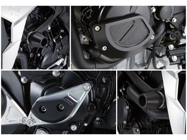 アグラス R／S 4点SETφ60＋右＋ジェネB白 GSX-S750 17- (342-306-016)