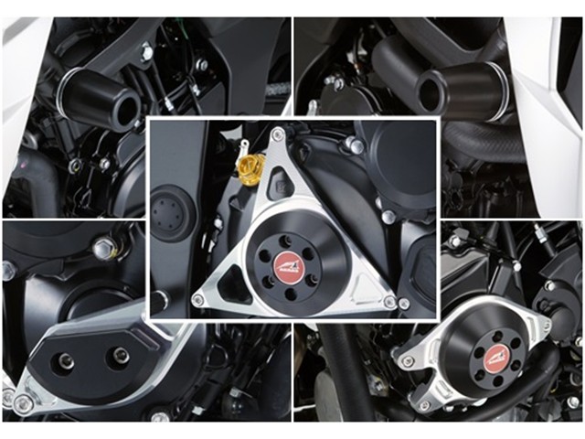 アグラス フレームφ50／右／ジェネC／クラッチ BLK R／S 5点 GSX-S750 17- (342-306-026B)