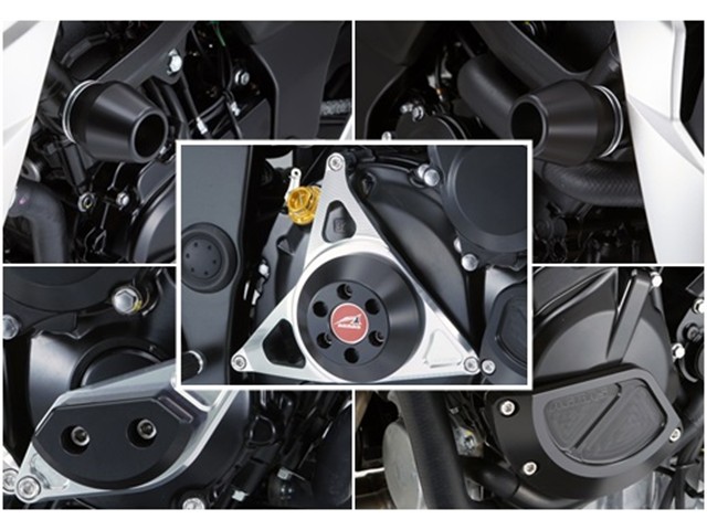 アグラス フレームφ60／右／ジェネB／クラッチ WHT R／S 5点 GSX-S750 17- (342-306-028)