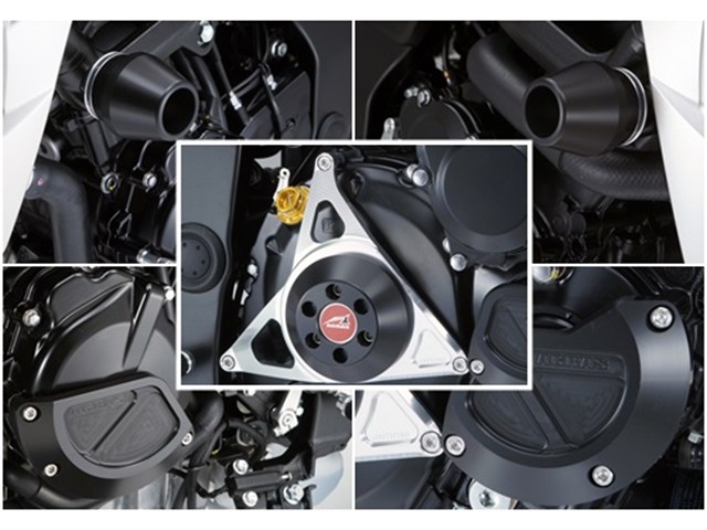 アグラス フレームφ60/クランク/ジェネB/クラッチ BLK R/S 5点 GSX-S750 17- (342-306-034B)