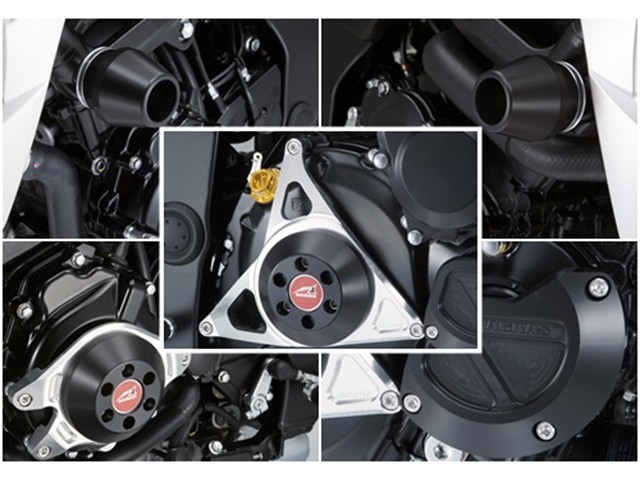 アグラス フレームφ60／クランク／ジェネC／クラッチ BLK R／S 5点 GSX-S750 17- (342-306-035B)